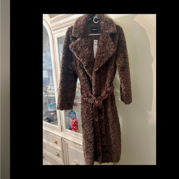 Express Brown Teddy Jackets - Picture 13 of 14